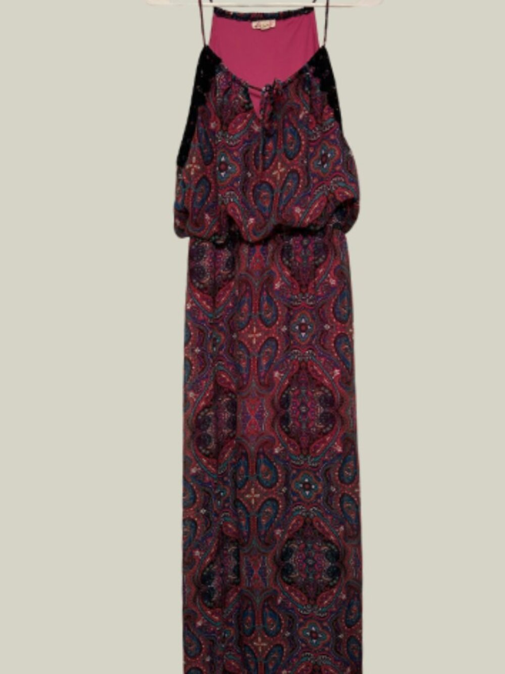 L8ter 8 Boho paisley print maxi dress Size Large